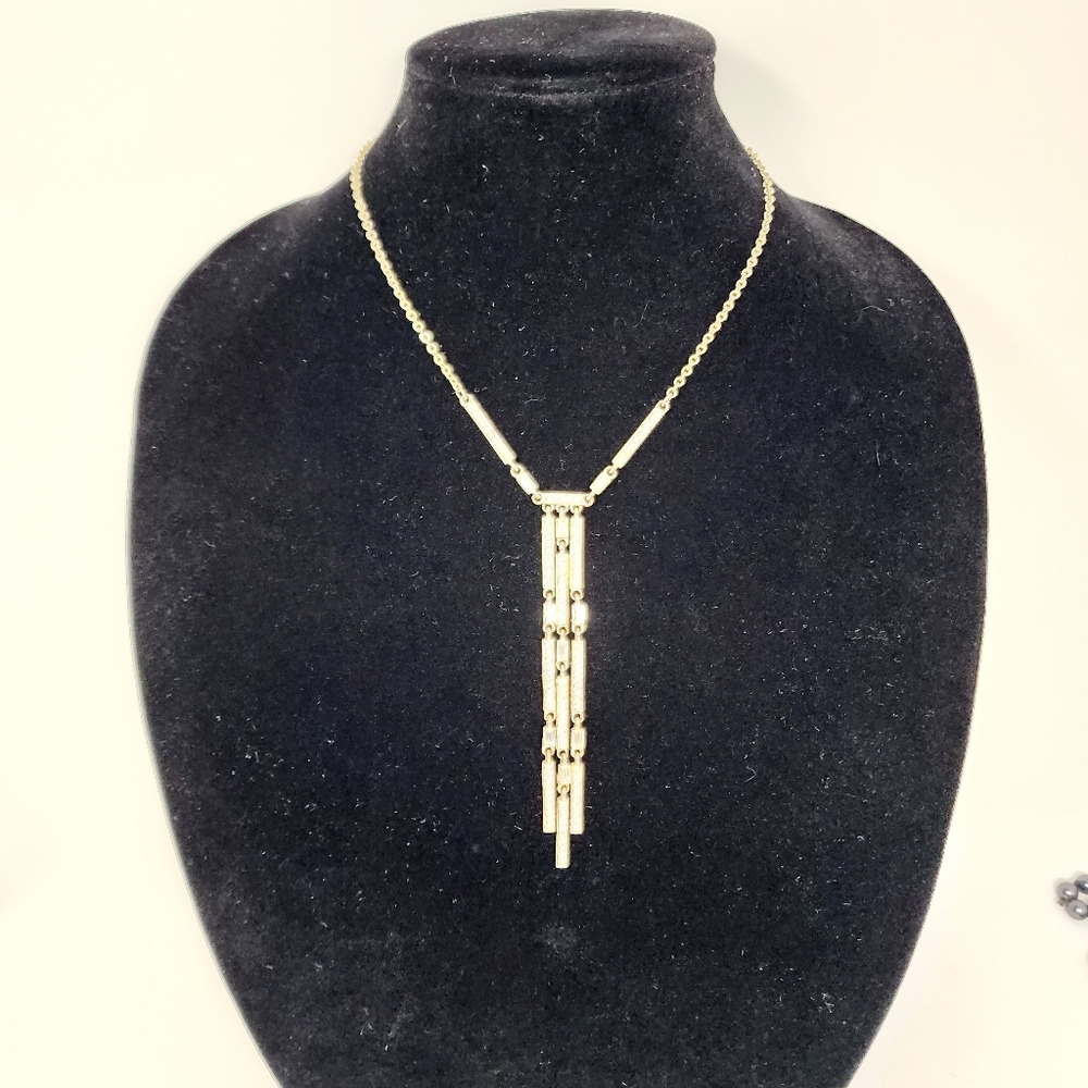 Napier vintage rhinestone drop necklace - Picture 2 of 13